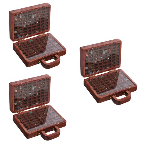 Compact wooden stone - wooden, organizer