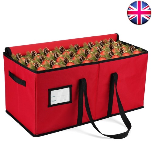 Red oxford xmas decor storage - red,