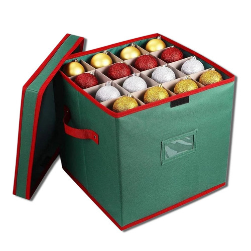 Green christmas bauble - christmas, storage