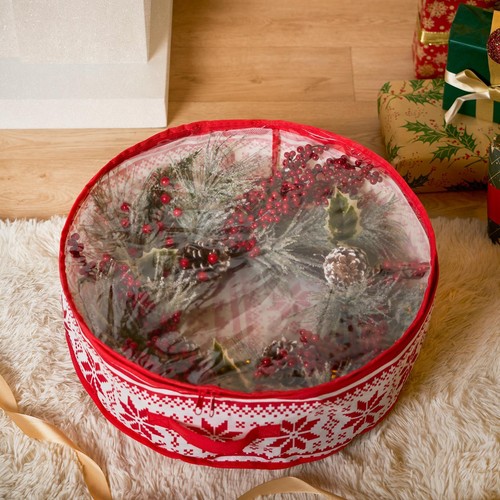 Christmas wreath storage - christmas,