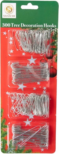 300pcs silver hanger hooks - 300pcs,