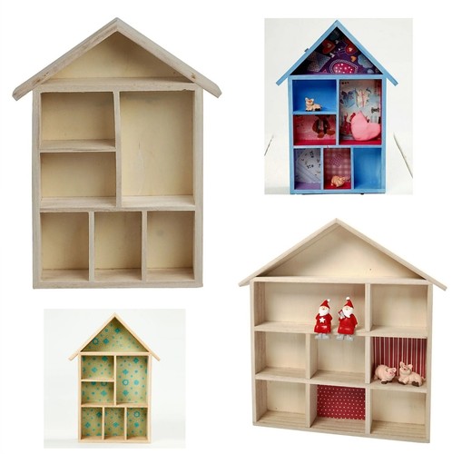 House storage display shelf - house,