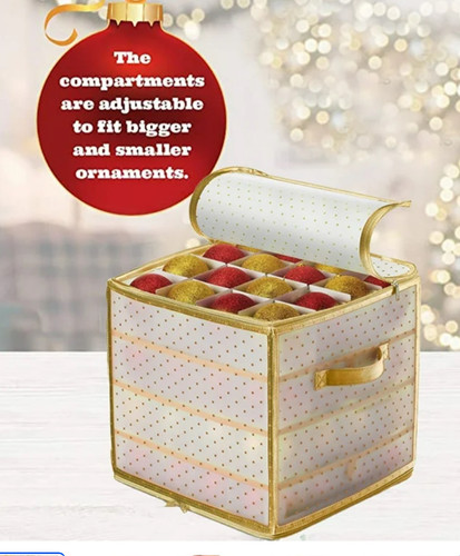 Christmas ornament storage box - christmas,