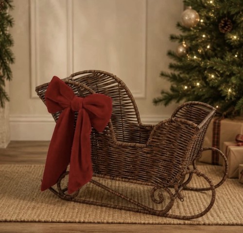 Christmas sleigh red burgundy - sleigh,