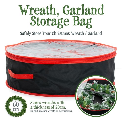 Christmas wreath bag - bag, zipped