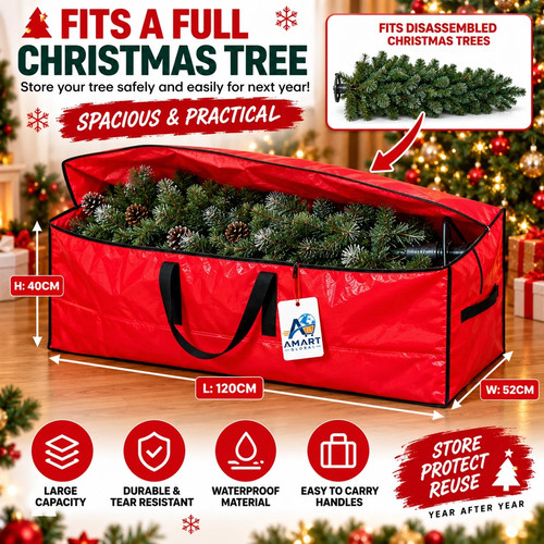 Christmas tree storage bag - christmas, up