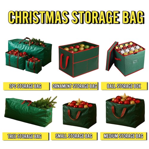 Green christmas storage bag - green,